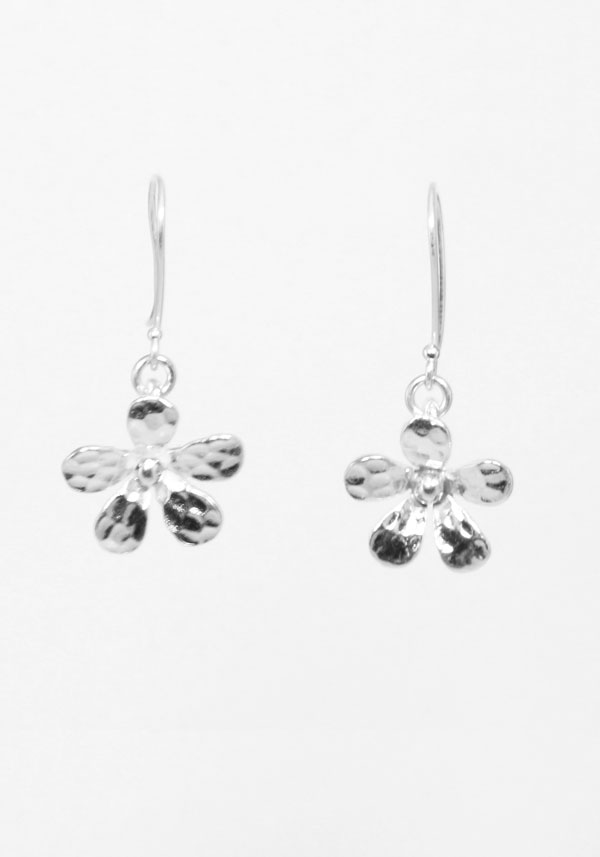 Wild Flowers – 925 Sterling Silver Earrings Hooks (Handcrafted Jewelry ...
