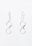 925 sterling silver infinity earrings