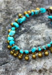 Turquoise & Bell Anklet